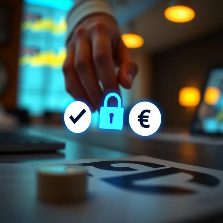 Ensuring Secure Withdrawal from Deriv to Nequi Wallet Graphic depicting secure transaction symbols with checkmarks and currency symbols representing safe withdrawal