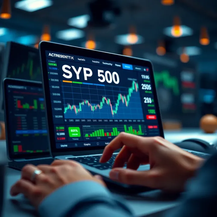 Digital interface displaying investment platforms and strategies for Colombian investors