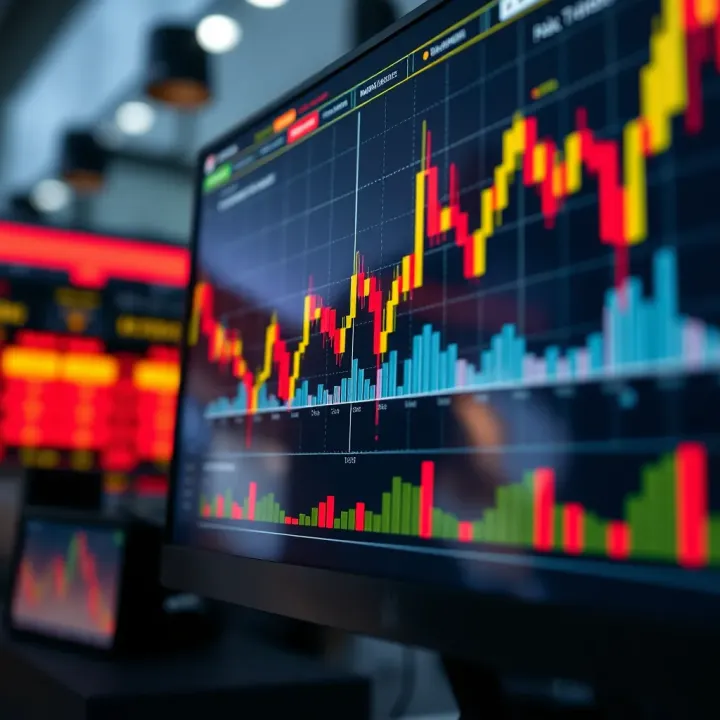 Visual representation of trading strategies and risk management techniques for synthetic indices