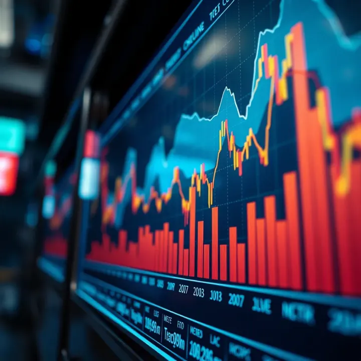Graph illustrating various trade indices measuring market performance