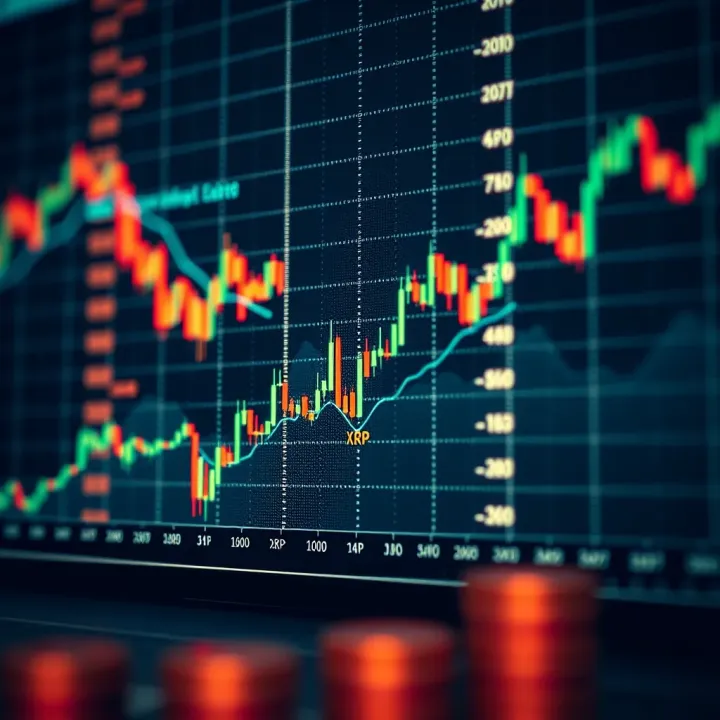 Graph showing the price fluctuations of XRP in the digital currency market