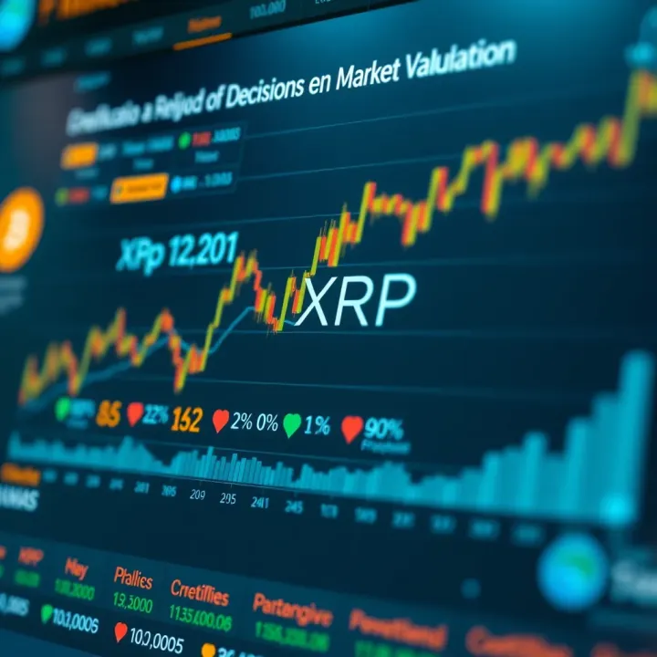 Chart depicting the influence of regulatory decisions and market factors on XRP valuation